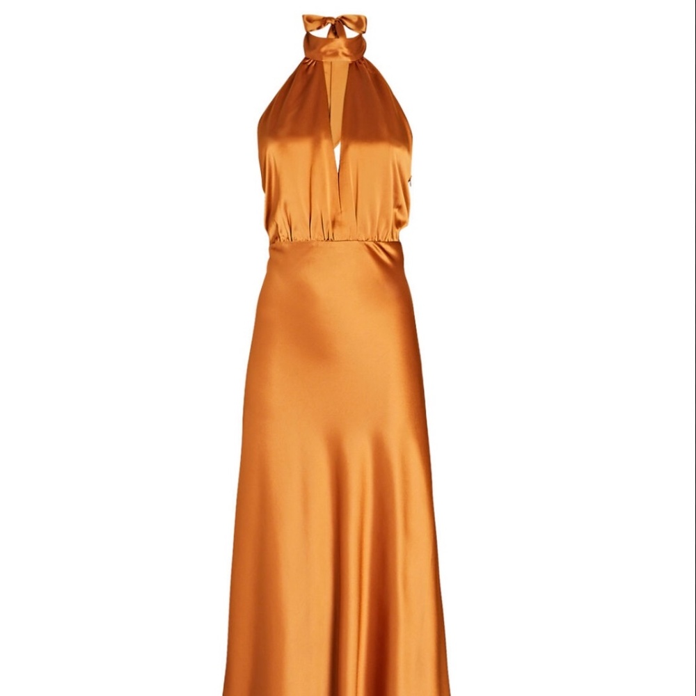 COPY - Something Navy Halter Dress (Burnt Orange)